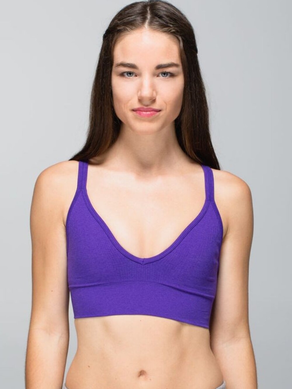 Lululemon Athletica Purple V-Neck Seamless Bralette Size S